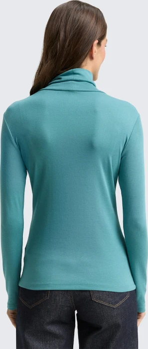 Tom Tailor Rollkragen Shirt langarm tropical teal (Damen)