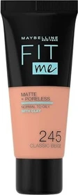 Maybelline Fit Me Matte & Poreless Foundation 245 classic beige, 30ml