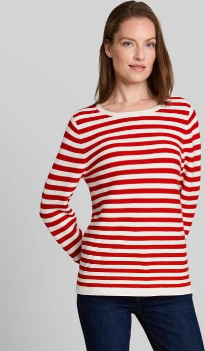 Tom Tailor Rundhalsausschnitt Strickpullover rot (Damen)