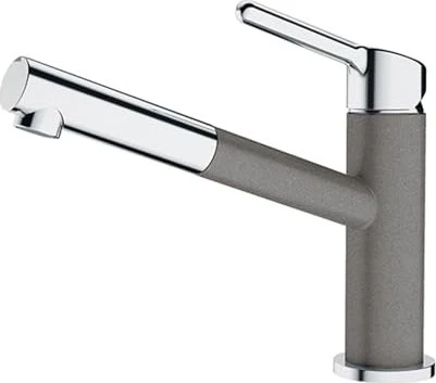 Franke Orbit Zugauslauf chrom/steingrau