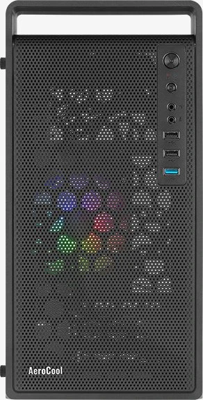 AeroCool CS-109 [V1] Black, Glasfenster