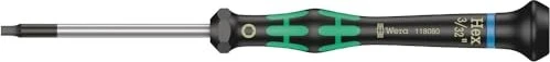 Wera Kraftform Micro 2054 zöllig Elektroniker Innensechskant Schraubendreher zöllig, 3/32"x40mm