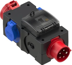 PCE Mobilverteiler Kunststoff Baureihe ST.ANTON 6F 16/5 2xSSD GS16/5 Ea IP44