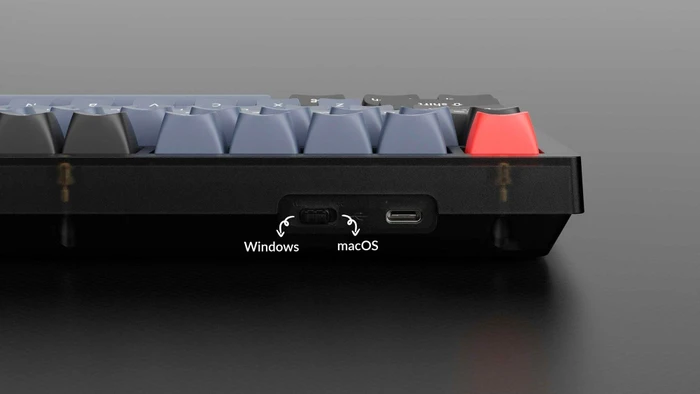 Keychron V3 TKL Knob, 80%, LEDs RGB, hot-swap, Frosted Black, Keychron K Pro BROWN, USB, DE