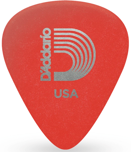 D'Addario Duralin Standard Pick, Super Light Gauge (.50mm), 10-Pack