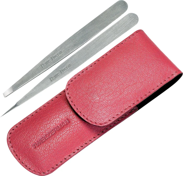 Tweezerman Petite Pinzetten-Set mit Etui pink, 2-tlg. (58000-246-0)