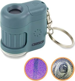 Carson MicroMini Taschenmikroskop blau