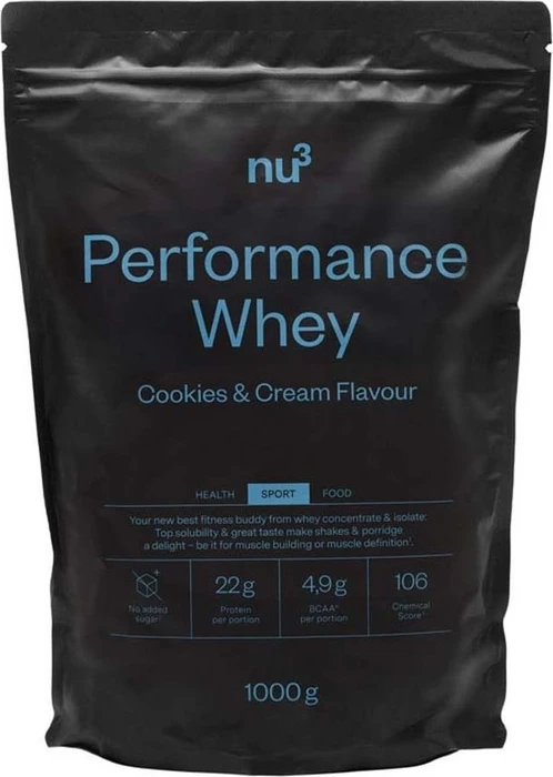 Nu3 Performance Whey Protein Cookies Cream 1000g