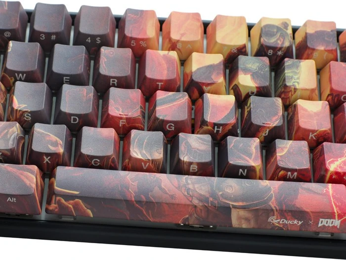 Ducky x Doom One 3 SF Limited Edition, PBT, LEDs RGB, MX RGB RED, USB, DE
