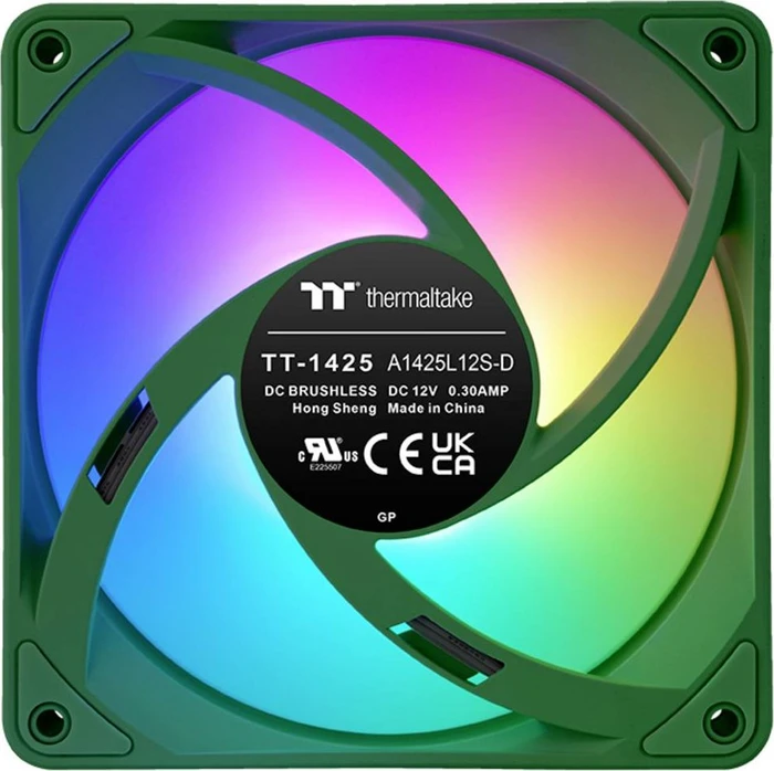 Thermaltake CT140 EX ARGB Sync Racing Green, grün/weiß, 140mm, 3er-Pack