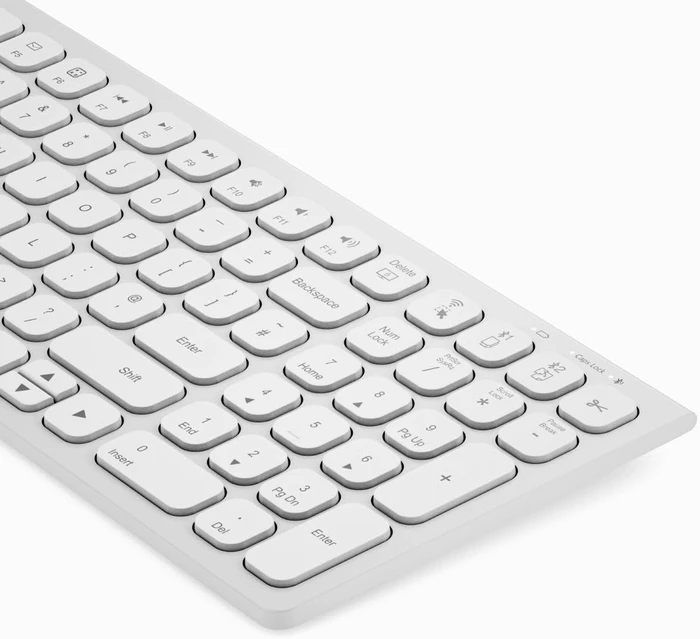Alogic Echelon Compact Rechargeable Wireless Mouse and Keyboard Combo for Mac, weiß, USB/Bluetooth, UK