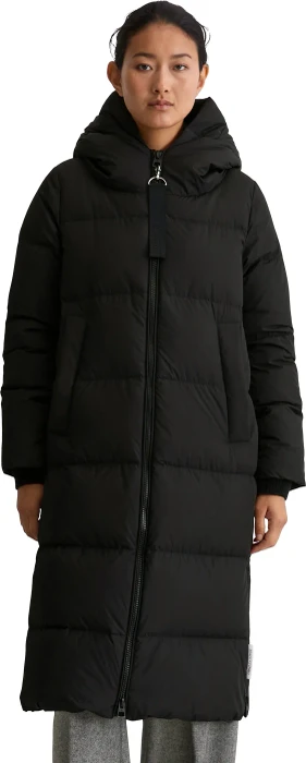 Marc O'Polo Puffer-Daunen-Kapuzenmantel Regular aus recycelten Materialien Funktionsmantel schwarz (Damen)