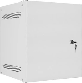 Lanberg WF10 Series 10" Rack Wandschrank 6HE, hängend, Flatpack, Stahltür, IP20, RAL 7035, 310mm tief