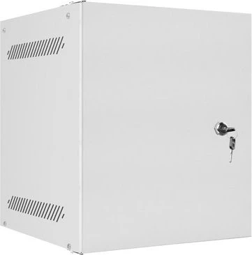 Lanberg WF10 Series 10" Rack Wandschrank 6HE, hängend, Flatpack, Stahltür, IP20, RAL 7035, 310mm tief