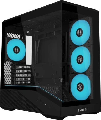 Lian Li Vector V100 Mini, schwarz, inkl. Lüfter, Glasfenster