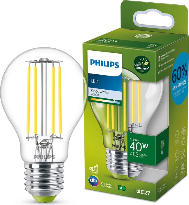 Philips Classic LED CL EELA E27 2.3-40W/840 SRT4