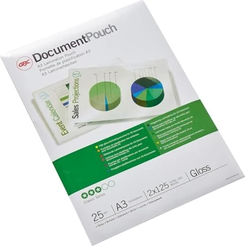 GBC Laminierfolien, A3, 2x 125µm, glänzend, 25 Stück