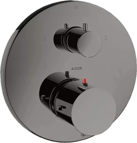 Hansgrohe Axor Starck Thermostat Unterputz mit Ab- und Umstellventil polished black chrome