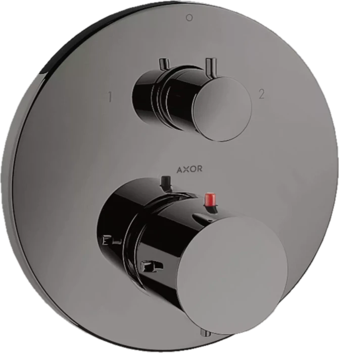 Hansgrohe Axor Starck Thermostat Unterputz mit Ab- und Umstellventil polished black chrome