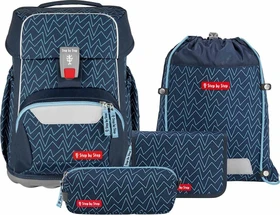 Step by Step Basis Blue Lines Schultaschen-Set, 4-tlg.