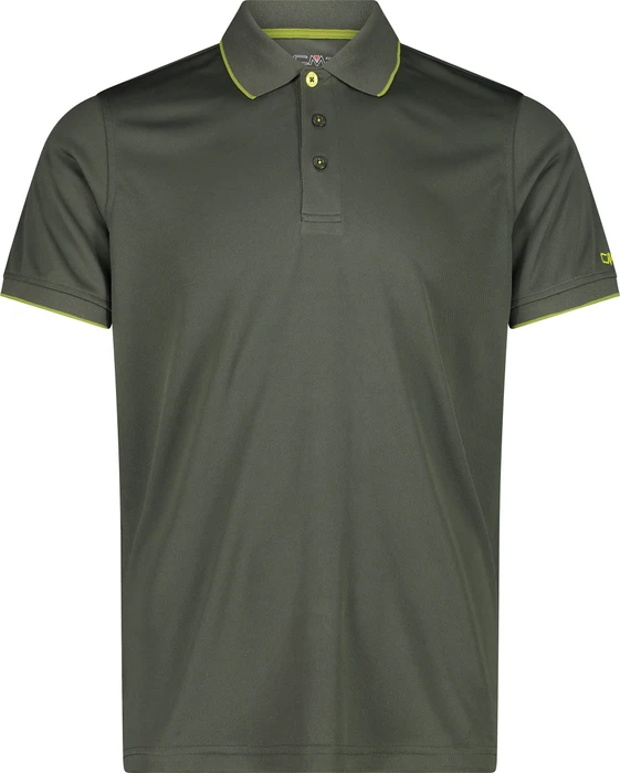 CMP Einfarbiges Pique Poloshirt kurzarm oil green (Herren)