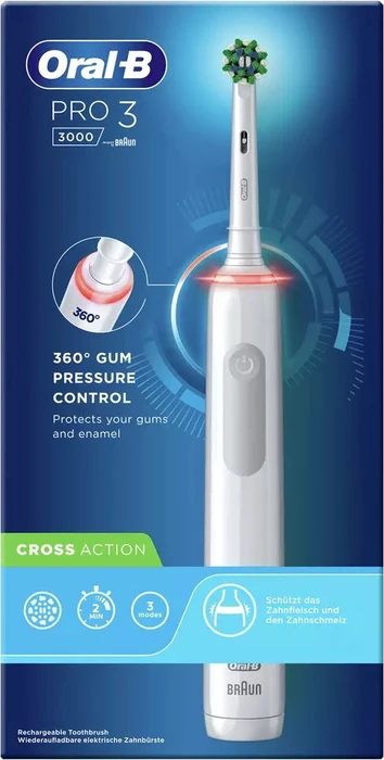 Oral-B Pro 3 3000 CrossAction weiß
