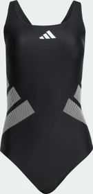 adidas Logo C-Back Badeanzug schwarz/weiß (Damen)