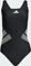 adidas Logo C-Back Badeanzug schwarz/weiß (Damen) Vorschaubild