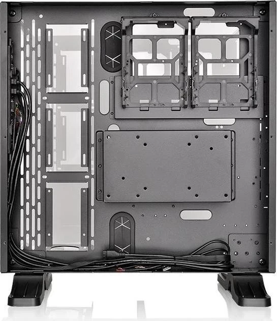 Thermaltake Core P3 Tempered Glass Edition, schwarz, Glasfenster