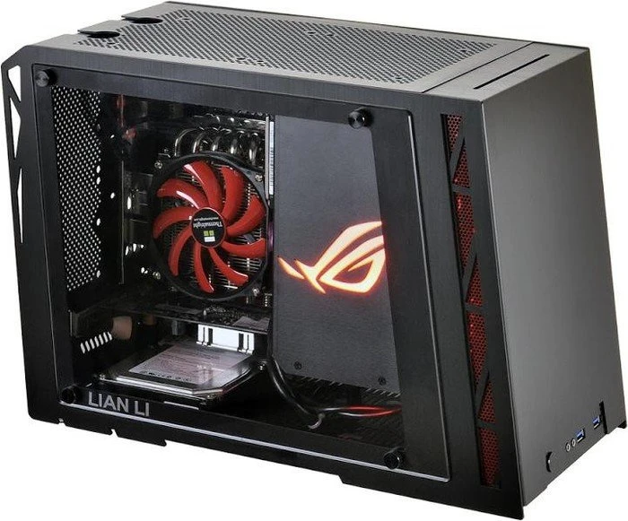 Lian Li PC-Q17WX schwarz, Acrylfenster, Mini-ITX