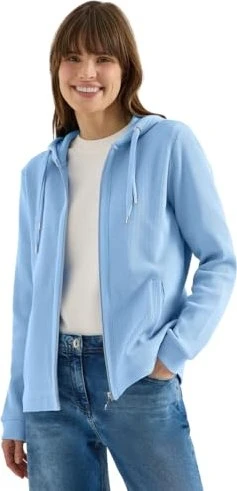 CECIL Langarm Jacke mit Kapuze und Taschen Hoodie (Damen)