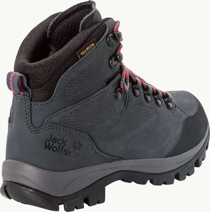 Jack Wolfskin Rebellion Texapore Mid grau/rot (Damen)