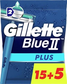 Gillette Blue II Plus Einwegrasierer, 20 Stück