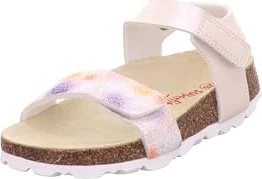 Superfit Fussbettpantoffel Sandale weiß/mehrfarbig (Junior)