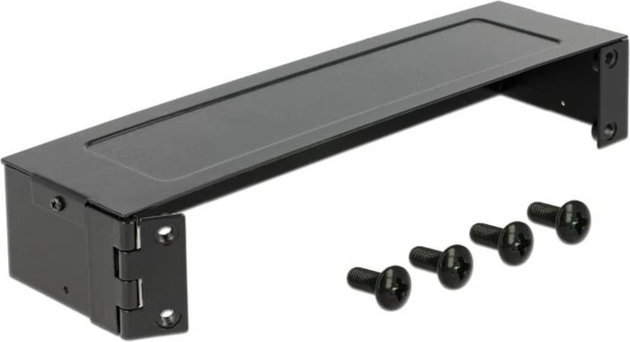 DeLOCK 10" Wandhalterung, schwarz, 1HE