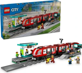 LEGO City - Straßenbahn mit Haltestelle