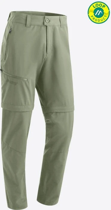 Maier Sports Tajo Loop Zip-Off Hose lang green pond (Herren)