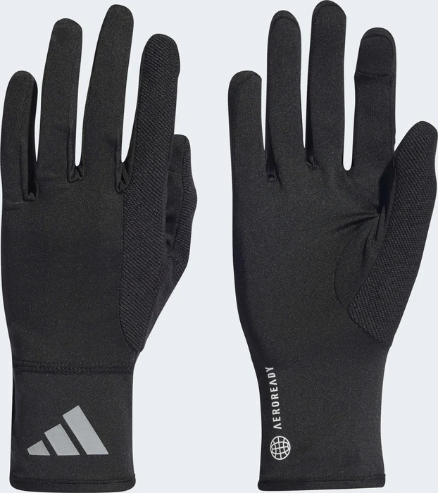 adidas Aeroready Laufhandschuhe black/reflective silver
