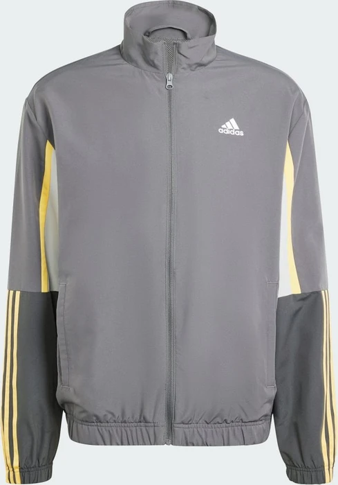 adidas Sportswear Colorblock 3-Streifen Trainingsanzug grey five (Herren)