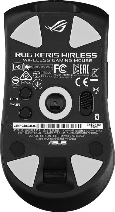 ASUS ROG Keris Wireless, USB/Bluetooth