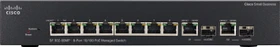 Cisco SF300 Desktop Managed Switch, 8x RJ-45, 2x RJ-45/SFP, 124W PoE (SF302-08MP / SRW208MP-K9)
