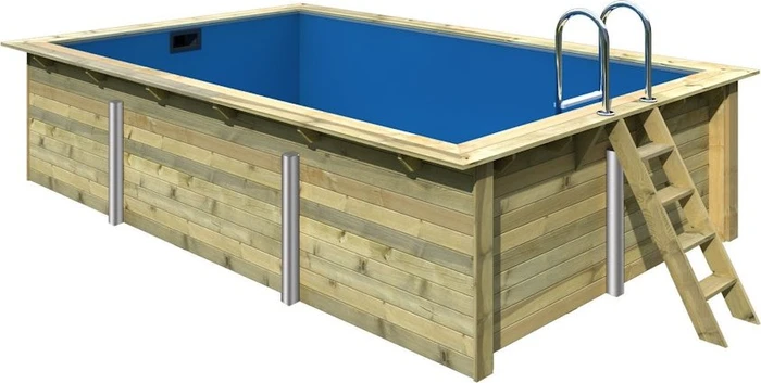 Karibu Holz Frame Pool rechteckig 486x309x125cm