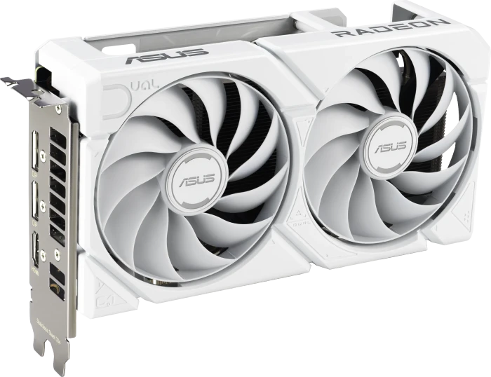 ASUS Dual Radeon RX 9060 XT White Edition, DUAL-RX9060XT-16G-WHITE, 16GB GDDR6, HDMI, 2x DP