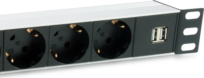 Equip 19" PDU Aluminium Steckdosenleiste, 1HE, 7-fach, 250V, 1.8m