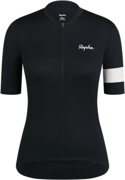 Rapha Core Lightweight Trikot kurzarm schwarz/weiß (Damen)