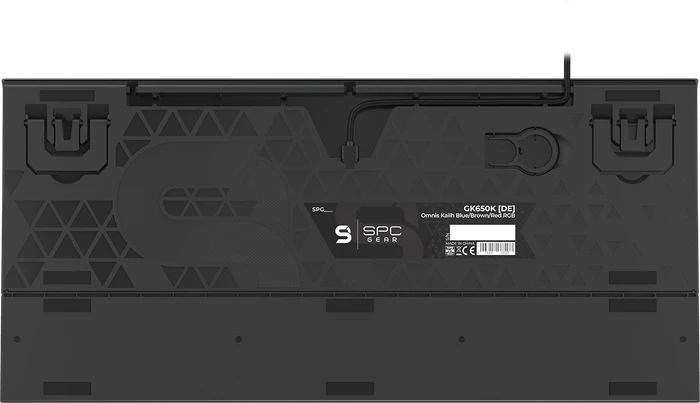 Endorfy SilentiumPC SPC Gear GK650K Omnis, LEDs RGB, Kailh BLUE, USB, DE