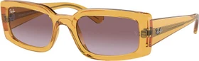 Ray-Ban Kiliane Bio Based poliert transparentes gelb/dunkelviolett