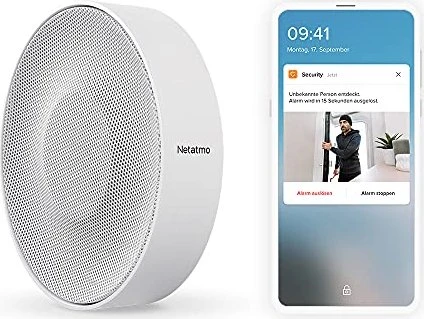 Netatmo NIS01-DE Smart Innen-Alarmsirene, Funk-Innensirene
