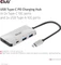 Club 3D PD Charging USB-Hub, 2x USB-C 3.1, 2x USB-A 3.1, USB-C 3.1 [Stecker] Vorschaubild