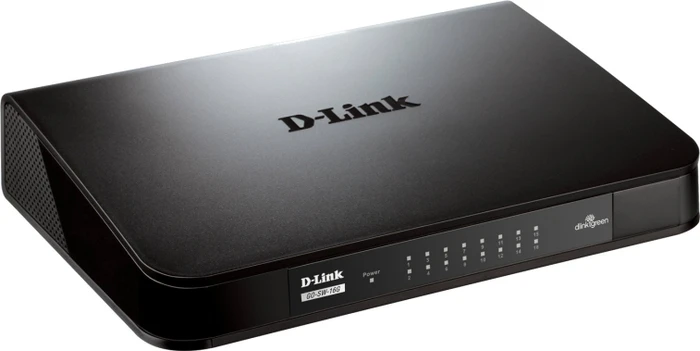 D-Link GO Easy Desktop Gigabit Switch, 16x RJ-45